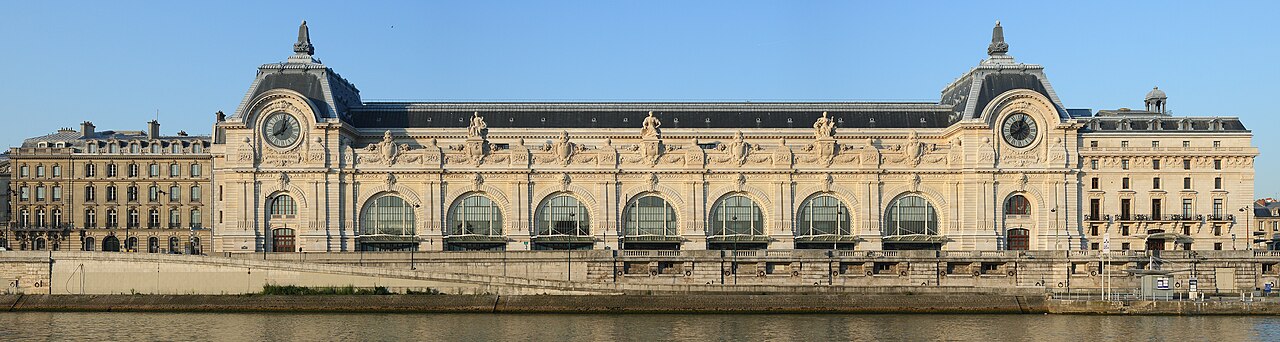 Musée d'Orsay exterior along the Seine river, Paris