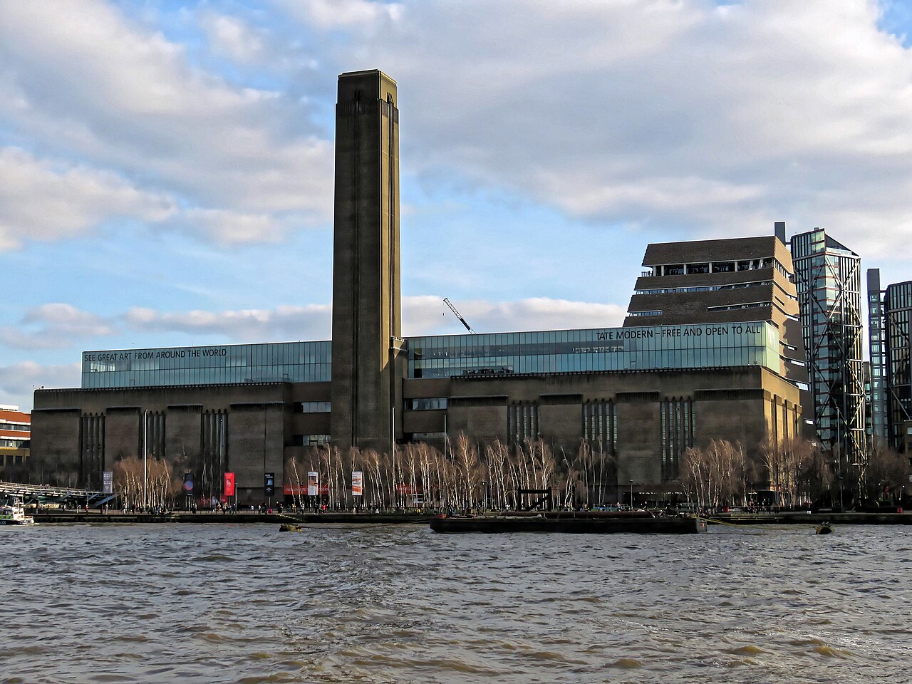 Tate Modern, the former Bankside Power Station on the Thames, London